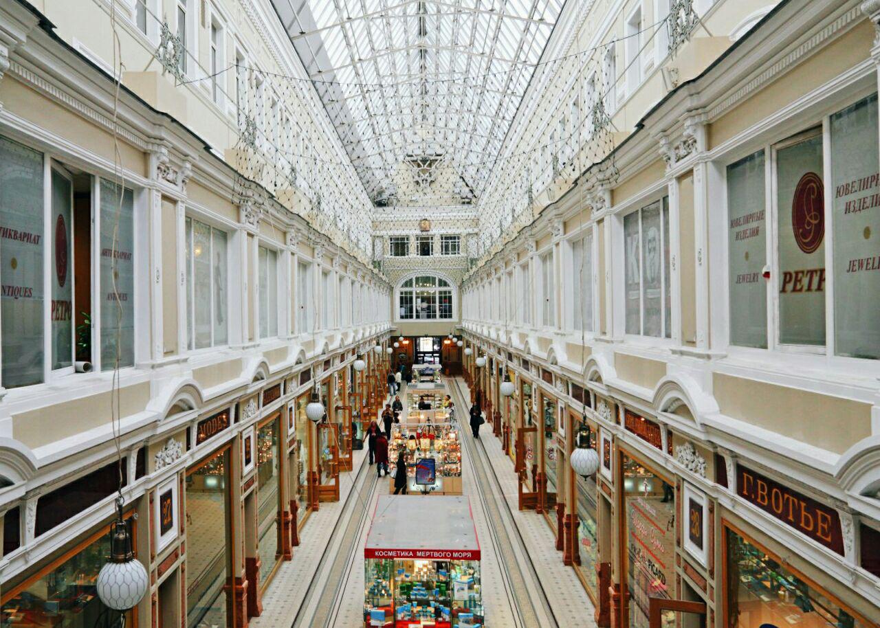 Inside the Passage in Saint Petersburg